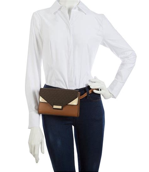 michael kors belt bag dillards|Michael Kors slit pocket handbags.